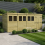 16 x 6 Pent Shed Tanalised (Double Door, With Windows) 1