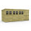 16 x 6 Pent Shed Tanalised (Double Door, With Windows) 2