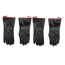 4X Grill Handschuhe - Grill, Zum Umgang mit Erhitzten Speisen Direkt Auf Ihrer Fritteuse(14 Zoll)