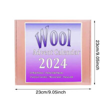 Wool Yarn Advent Calendar 2024 for Adults & Kids