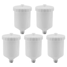 5X 600 Ml Farbe Gieß Kanne Luft SprüH Werkzeug Kunststoff Topf Gewinde Anschluss SprüH Werkzeug