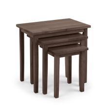 Cleo Walnut Nest of Tables - Set of 3 Tables