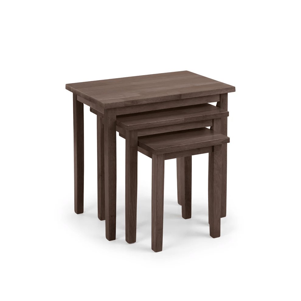 Julian Bowen Cleo Walnut Nest Of Tables Set Of 3 - Image 4
