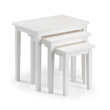 Cleo Nest Of Tables Pure White Finish - Set of 3