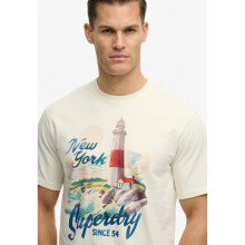 (2XL, Winter White) Superdry Mens Maritime Short Sleeve T-Shirt