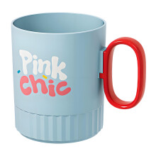 Tasse polyvalente de bain de bouche de bande dessinée pour-Bleu