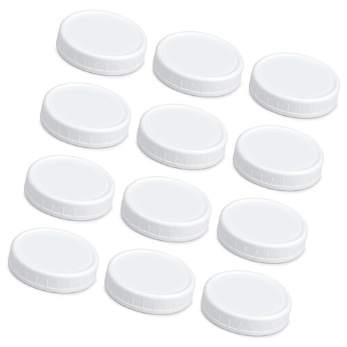 Couvercles de bocaux Mason en plastique réutilisables,-70mm
