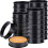 Conjunto de 24 Peças de Anéis para Muffin Inglês, Anéis para Crumpet Antiaderentes de 3,15 Polegadas + 4 Polegadas, Anéis de  de Aço Inoxidável 1