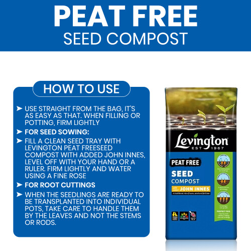 Levington Levington Peat Free Seed Compost John Innes 10L 2