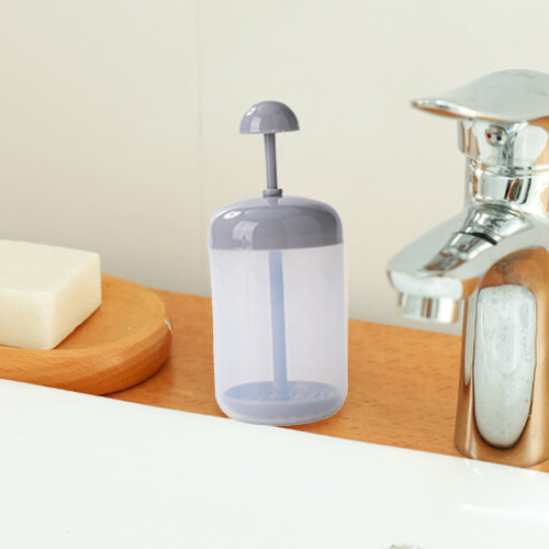 (Gray) Foaming Face Wash Bottle for Liquid Cleanser