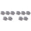 10PCS Silver Alloy Drum Kit Rectangular Claw Hook Lug Single End Drum Percussion Accessory Replacement Parts 1