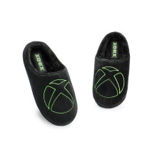 (11-12 UK) Xbox Mule Slippers (Mens Black)