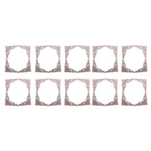 40Pcs Rubber Wood Oak Carved Corner Onlay Applique Furniture Home Door Decor DIY