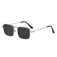 Retro Steamspunk Square Sunglasses Metal Frame Unisex-2