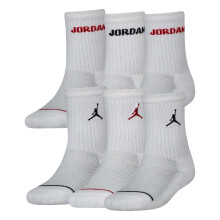 (1 UK Child-4 UK Child, White) Nike Childrens/Kids Legend Logo Crew Socks (Pack of 6)