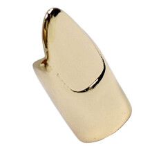 Metal Nail Cover Ring Punk Hip Hop Cosplay Unisex-Long gold