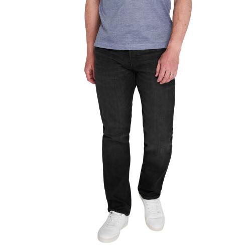 Lee Cooper (40R, Black) Lee Cooper Mens Denim Regular Jeans 1