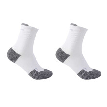 (4 UK-8 UK, White/Grey) Karrimor Womens/Ladies Running Crew Socks