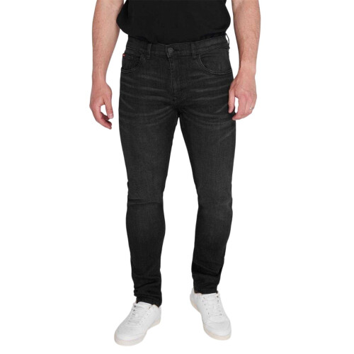 Lee Cooper (36R, Black) Lee Cooper Mens Denim Plain Slim Jeans 1