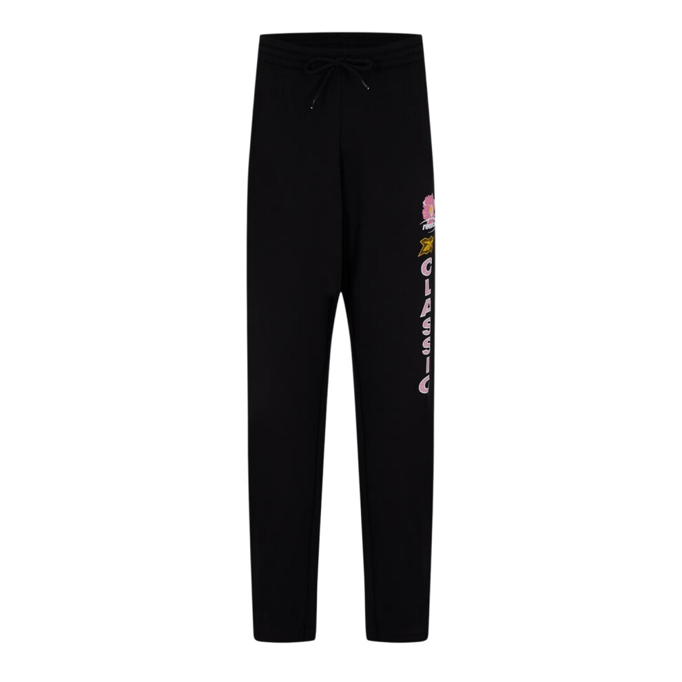 Reebok (Xs R, Black) Unisex Adult Classic Graphic Print Relaxed Fit Jogging Bottoms