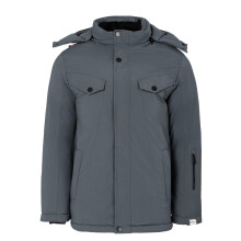 (M, Grey) Lee Cooper Mens Hooded Puffer Jacket