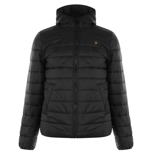 Farah Farah Mens Logo Long-Sleeved Padded Jacket
