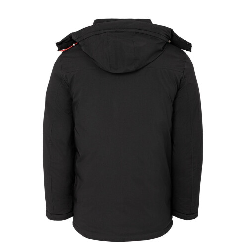 Lee Cooper (L, Black) Lee Cooper Mens Hooded Puffer Jacket 1