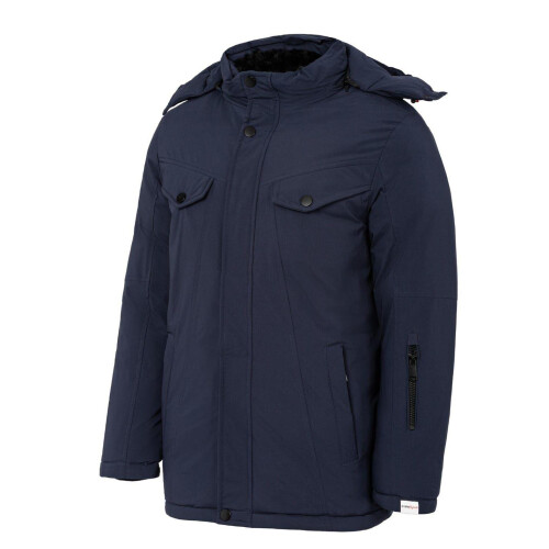 Lee Cooper (L, Navy) Lee Cooper Mens Hooded Puffer Jacket 2