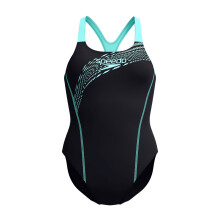 Speedo Womens/Ladies Medley Logo Muscleback One Piece Swimsuit