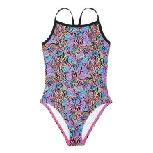 Slazenger Girls Animal Print One Piece Swimsuit