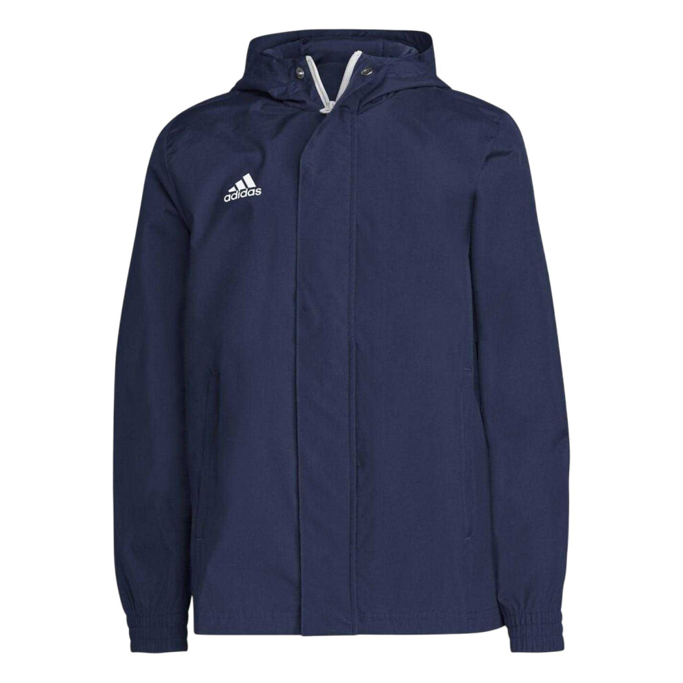 Adidas (9-10 Years, Navy) Childrens/Kids Entrada 22 Waterproof Jacket