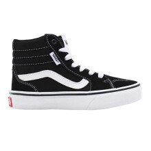 (13 UK Child, Black/White) Vans Childrens/Kids SK8-Hi Suede High Top Trainers
