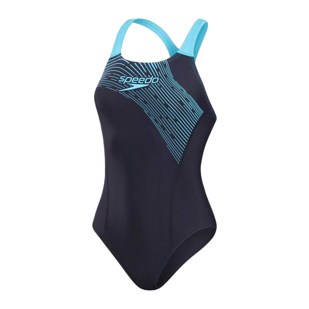 Speedo Womens/Ladies Medley Medalist Logo One Piece Swimsuit