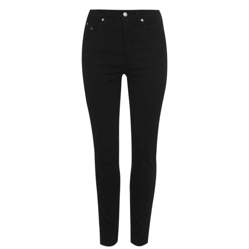 Calvin Klein (25S, Black) Womens/Ladies High Rise Skinny Jeans