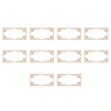 40Pcs European Floral  Furniture Decorative Carved Applique Wood Modern Wall Frame Corner Door
