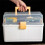 Small Tackle Box with 2 Tray Hardware Organizer Portable Multipurpose Storage Box for Snacks Screws Nuts Lure Case A 10