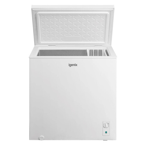 Igenix 198L Garage Ready Chest Freezer White Basket