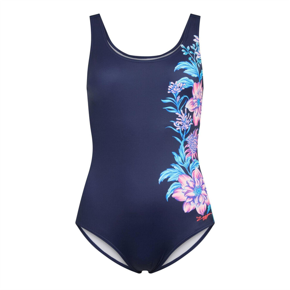 Zoggs Womens/Ladies Rose Scoopback Swimming One Piece Swimsuit