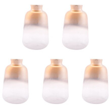 5X Glass Vase Nordic Electroplated Gold Vase Glass Flower Vases for Dried Flower Bottle Bar Decoration(9X14cm)