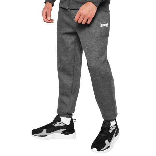 LONSDALE (S, Charcoal Marl) Lonsdale Mens Essential Polyester Blend Joggers 2