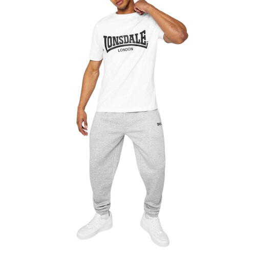 LONSDALE (XL, Grey) Lonsdale Mens Essential Polyester Blend Joggers 1