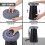 GEEZY GEEZY Telescopic Folding Stool Retractable Camping Seat Portable Collapsible Stool 5
