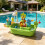Creative Water Activity Toy With Customizable Height And-Blue 6