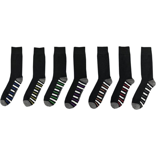 Firetrap Mens Striped Ankle Socks (Pack of 7)