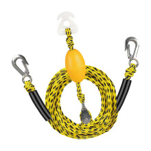 Premium Towing Cord Double Hook Water Ski-Yellow and black spo