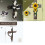 Croix en bois délicates, décorations murales, sculpture-034 4