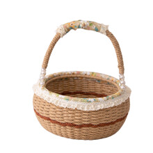 Practical interlaced Cord Bin With Round Shape For Household-2