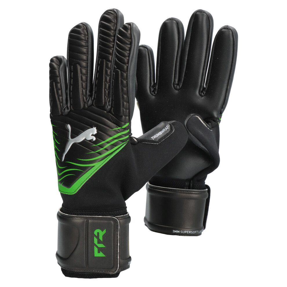 Puma (8, Black/Green) Unisex Adult Future Goalkeeper Gloves