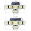 Weatherproof Plastic Solar Wall Lamp 6 Panels Automatic-1 10