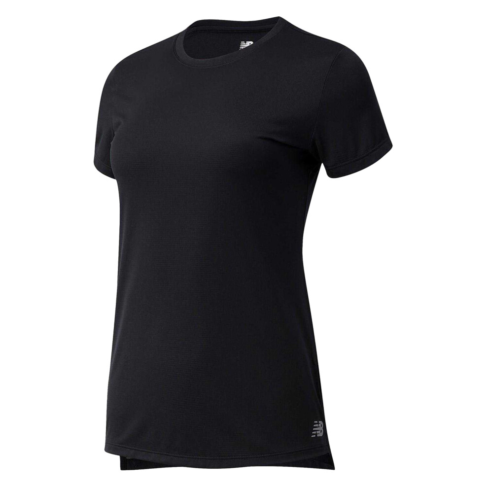 New Balance (16 Uk, Black) Womens/Ladies Plain Running T-Shirt